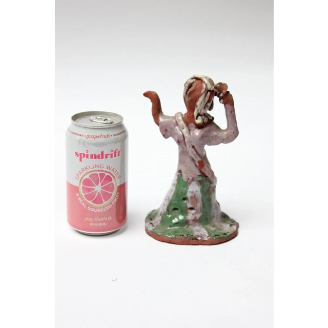 1970s Outsider Art Terracotta "Dancing Woman" For Sale - Image 5 of 13