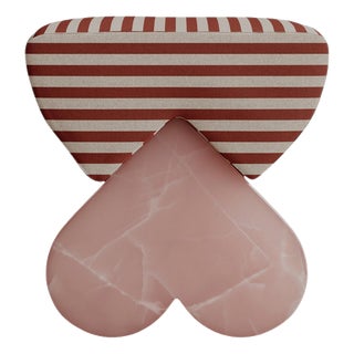 Pink Marble Heart-Shaped Cushion Amarino Seat by Esther Knopfler For Sale