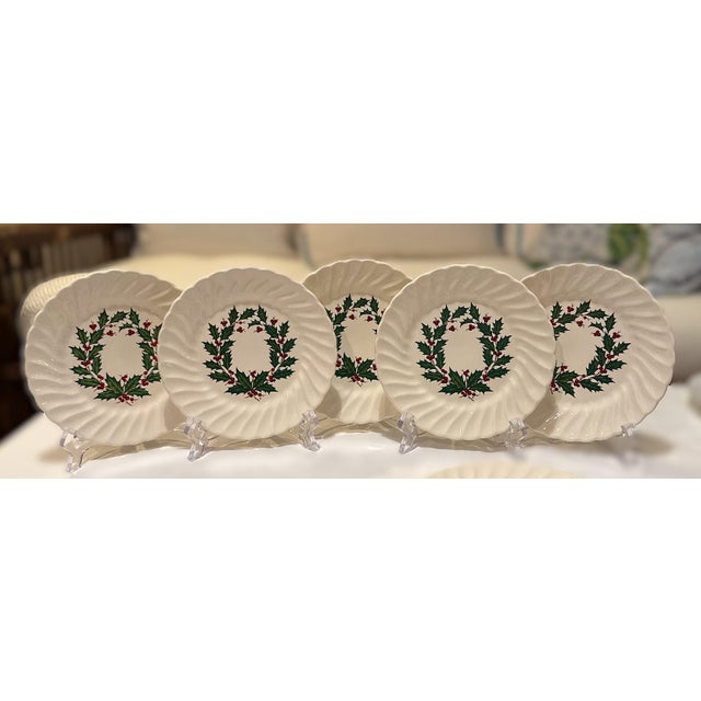 Vintage Set of Christmas China - 24 Pieces For Sale - Image 10 of 16