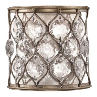 2 Feiss Lucia Wall Sconces Crystal Light Fixtures. For Sale