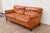 Vintage 1970s Honey Tan Leather Sofa | Tufted Feather Cushion Sofa, American Mid-Century Lounge Seating For Sale - Image 4 of 18
