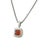 1990s David Yurman Carnelian Diamonds Chain Necklace 16" 7 Mm Silver Estate For Sale In New York - Image 6 of 7