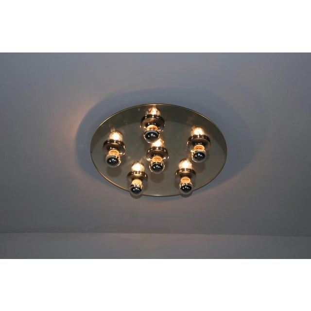 1970s Chrome Wall Lamp or Flush Mount attributed to Cosack, 1970s For Sale - Image 5 of 10