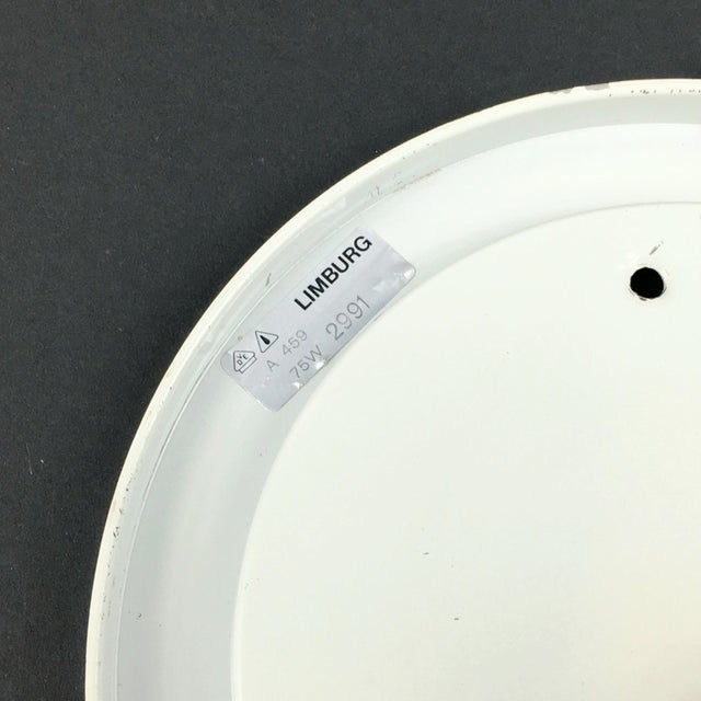 Large Minimalist Opaline Glass Shell-Shaped Wall Light From Limburg, Germany, 1970s For Sale - Image 10 of 10