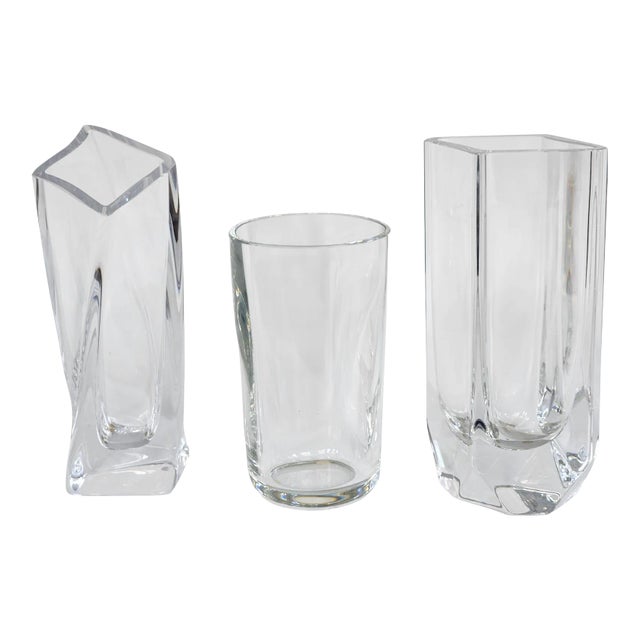 1960s Kosta Boda Signed & Numbered by the Artists Vases - Set of 3 For Sale