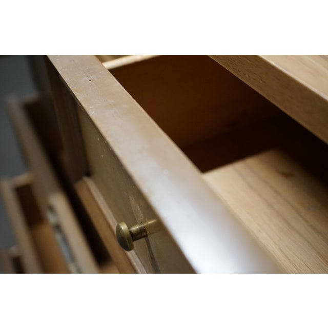 1960s American of Martinsville Mid-Century Highboy Dresser With Chinoiserie Style For Sale - Image 14 of 18