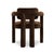 Not Yet Made - Made To Order Double Arch Dining Chair in Dark Brown Cotton Velvet from Insidherland For Sale - Image 5 of 13