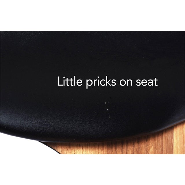 Norman Cherner Style Sculpted Bent Plywood Armchair With Black Cushions For Sale - Image 13 of 13