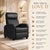 Metal Pu Leather Recliner Chair With Lumbar Support | Swivel, Reclining Living Room Sofa For Sale - Image 7 of 9
