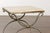 Midcentury French Steel Side Table with Marble Top and Scrolling Supports For Sale - Image 12 of 12