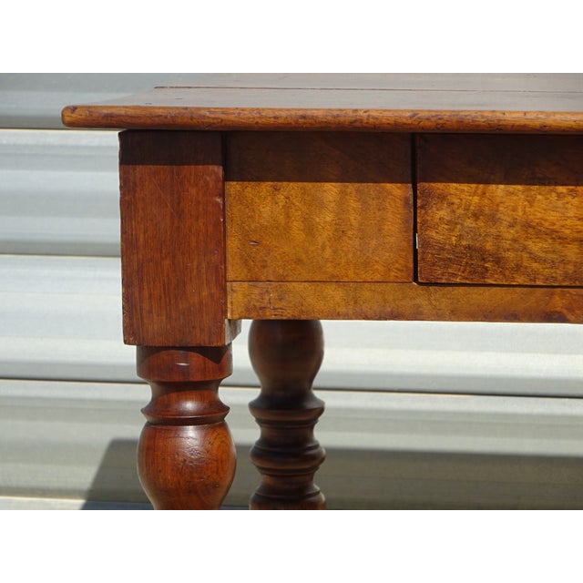 Louis Philippe Style Walnut Writing Desk, 1800s For Sale - Image 5 of 18
