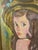 Vintage Portrait of a Girl by Artist Ruth K S - Framed For Sale In Palm Springs - Image 6 of 9