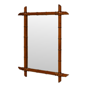 Early 20 C Faux Bamboo Mirror