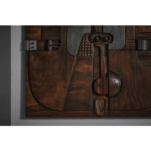 Wooden Wall Relief from Nerone & Patuzzi, Italy, 1970s For Sale - Image 9 of 12