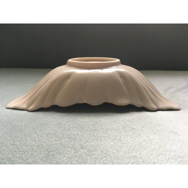 Art Nouveau Vintage Lenox Woodland Leaf Patterned Decorative Bowl For Sale - Image 3 of 12