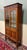 Antique English Bookcase Bookshelf Cabinet Double Door Wavy Glass Oak c.1930s For Sale - Image 10 of 17