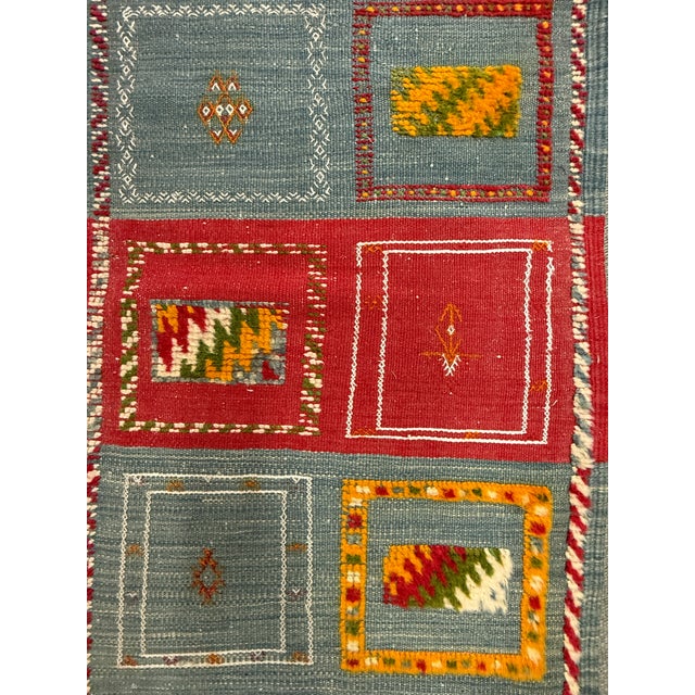 Textile 2ft × 3ft 5in Handwoven Moroccan Berber Area Rug For Sale - Image 7 of 12