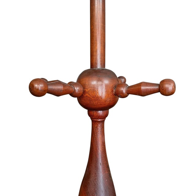 Wood 19th Century American Folk Art Hall Tree For Sale - Image 7 of 12