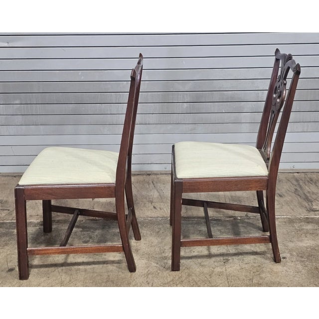 Set of Late 20th Century 6 Hickory Chair Chippendale Mahogany Dining Chairs For Sale - Image 10 of 13