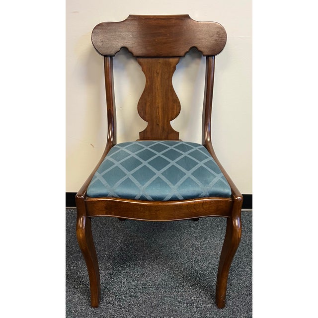 Traditional Pennsylvania House Cherry Empire Style Dining Chairs - Set of Four For Sale - Image 3 of 11