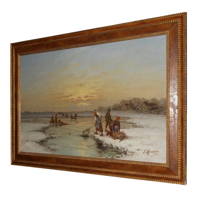 F. Munsterfeld "Collecting the Day's Catch" Painting For Sale