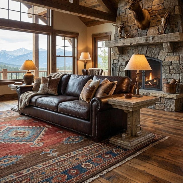 The table adds Old-World charm to any modern room with its weathered finish and bold design. The thick rectangular top has...