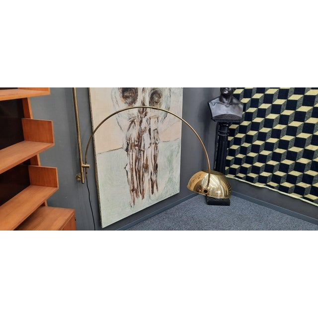 Regency Brass Wall Lamp by Florian Schulz, 1970s For Sale - Image 4 of 14