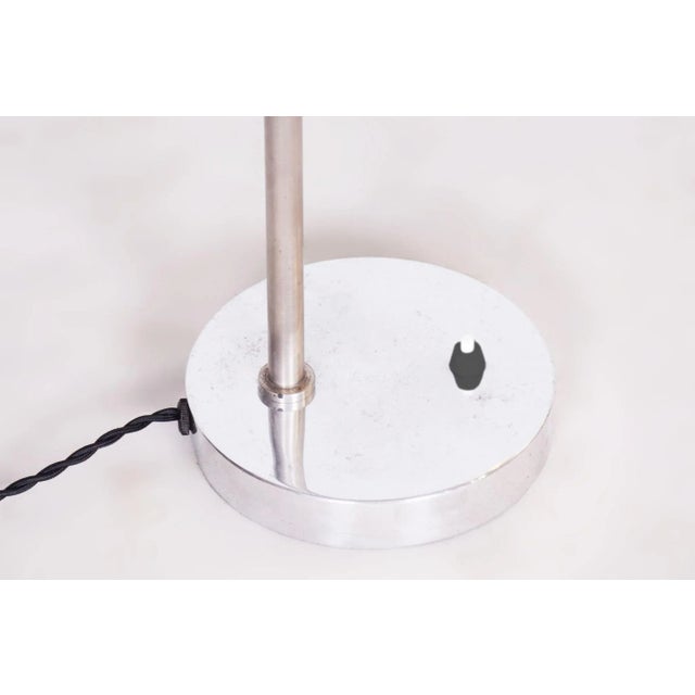 1930s Bauhaus Chrome Table Lamp, Czechia, 1930s For Sale - Image 5 of 10