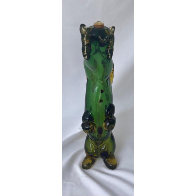 Italian Art Glass Dog-Form Liquor Decanter, Mid-20th Century For Sale - Image 4 of 13