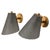 This refined pair of danish wall lamps, designer unknown, offers a quintessential expression of mid-century scandinavian...