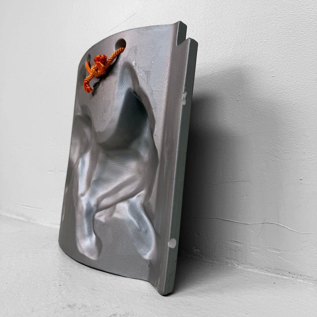 Ceramic Vintage Japanese Sanshū Ibushi-Gin Eto Wall Tile with Dog, 1980s For Sale - Image 7 of 8