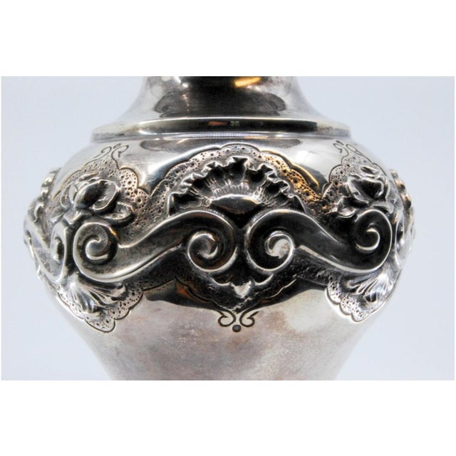 Silver Jug with Round Base and Relief For Sale - Image 10 of 11