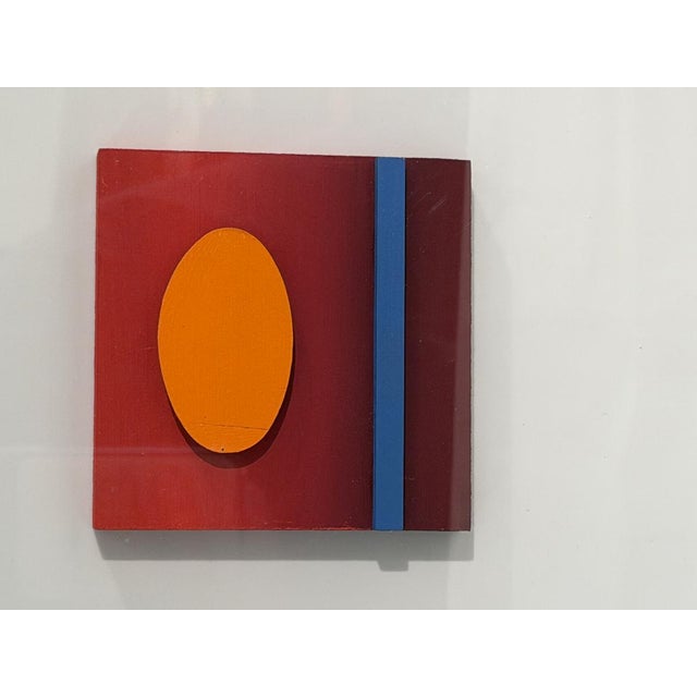 Lorenzo Piemonti, Orange Oval, 2000s, Mixed Media For Sale - Image 4 of 5