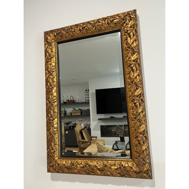 Gold Pair of Custom Made Gold Mirrors — Can Be Sold as a Pair or Separately For Sale - Image 8 of 13