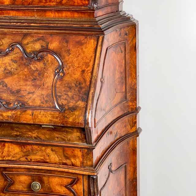 Venetian Mirrored Bookcase in Briar Wood For Sale - Image 9 of 12