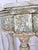 French Louis XVI Painted Gesso & Giltwood Console Table With Shaped Marble Top For Sale - Image 4 of 16