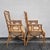 Late 20th Century Lexington Chinese Chippendale Faux Bamboo Rattan Dining Arm Chairs, Set of 4 For Sale - Image 9 of 15