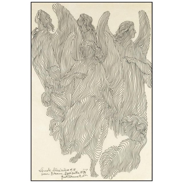 Message us to inquire about custom framing options! (Included for free with every purchase) The artwork here, "Study For...