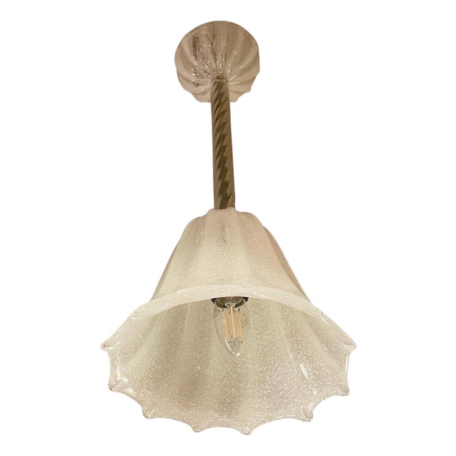 Vintage Italian Pendant Light by Barovier & Toso, 1940 For Sale