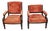 Pair of Antique American Eastlake Walnut Armchairs, Circa 1875–1890 For Sale
