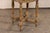 A French Neoclassical carved and painted wood stool, with nicely upholstered seat, from the 19th century. This antique...