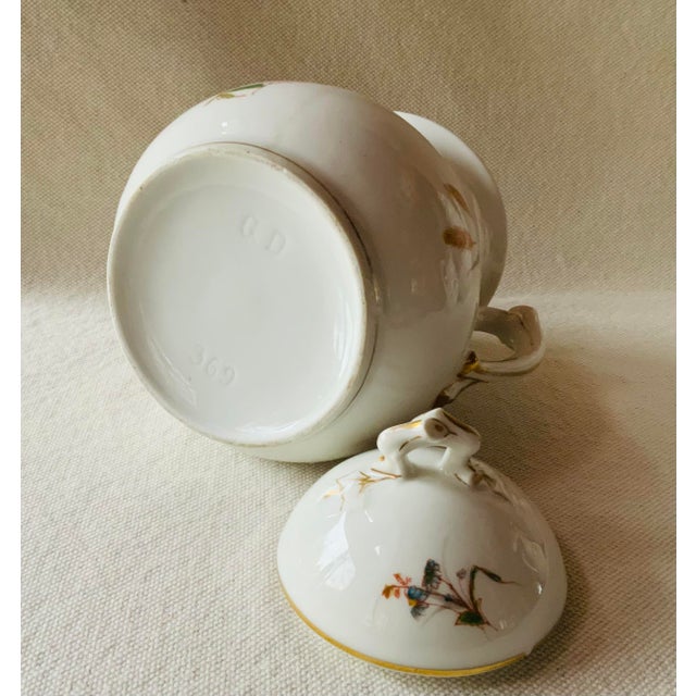 Antique French Limoges Covered Sugar Bowl - Mid-19th Century For Sale - Image 4 of 15