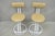 Late 20th Century Vintage Postmodern Memphis Style White Tubular Metal Swivel Bar Stools - A Pair For Sale - Image 5 of 17