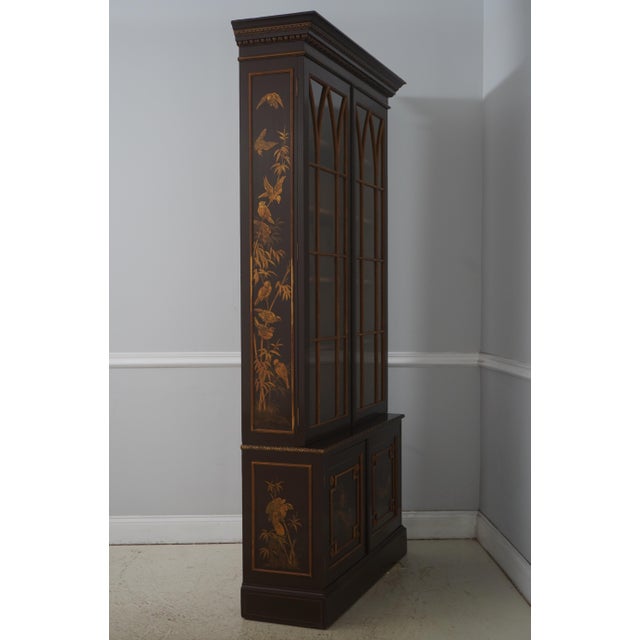 Age: C.1890-1910 Details: High Quality Construction 2 Piece Construction Tall Impressive Cabinet Individual Pane Glass...