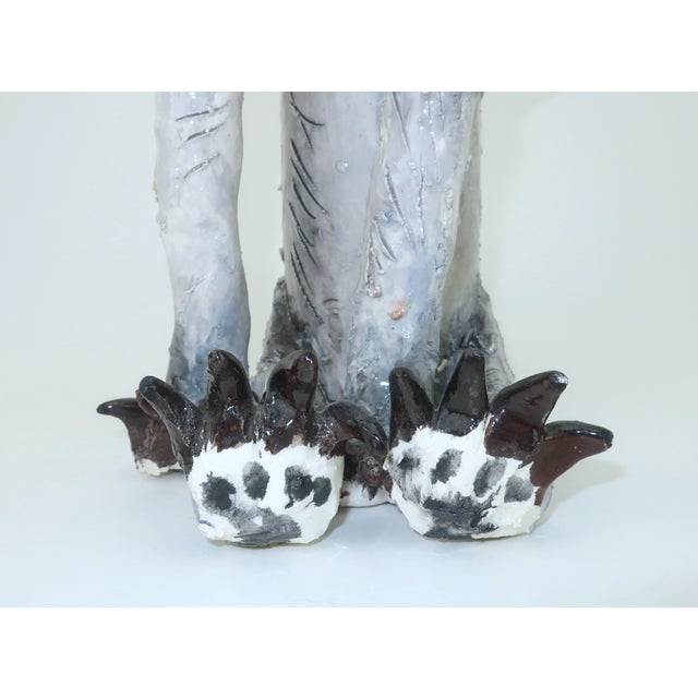 Leslie Wallace Coon Ceramic Cat Folk Art Sculpture For Sale - Image 10 of 15