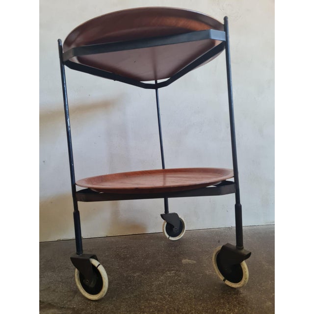 Mid-Century Modern Mid-Century Modern Serving Trolley For Sale - Image 3 of 11