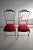 Mid-Century Modern Set of Brass & Red Velvet Chiavari Chairs, 1950s For Sale - Image 3 of 10