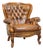 Baroque Sheepskin Chesterfield Armchair For Sale