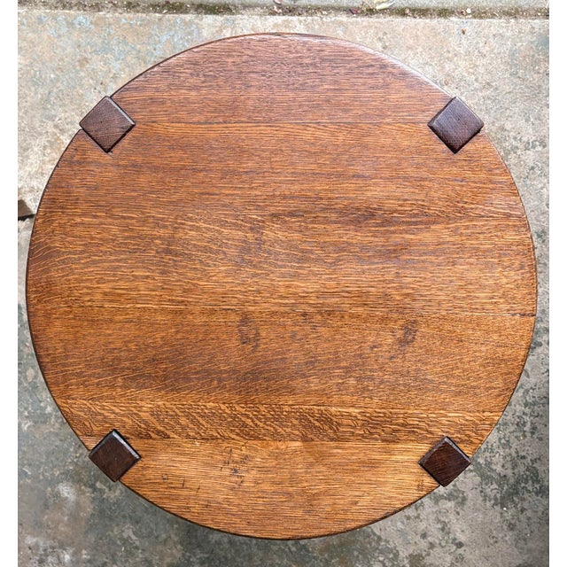 Sienna Early 20th Century Mission Oak Lamp Table Attributed to Gustav Stickley For Sale - Image 8 of 12