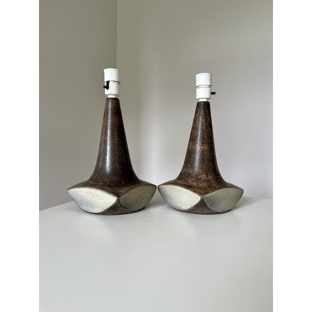 Handmade Table Lamps by Marianne Starck for Michael Andersen & Son, Denmark, 1970s, Set of 2 For Sale - Image 9 of 9